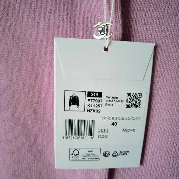 NEW Chanel Pink Cashmere Wool Cardigan - Picture 7 of 14